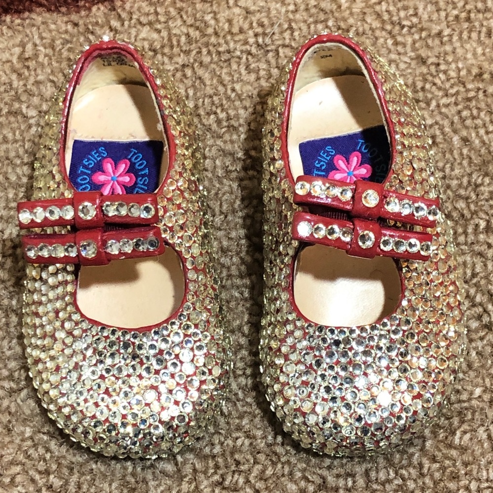 Rhinestone Studded Mary Jane Shoes